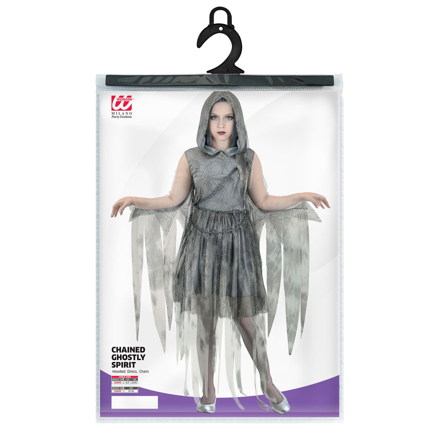 "GHOSTLY SPIRIT IN KETTEN" (Kleid mit Kapuze, Kette) – Ansicht 5