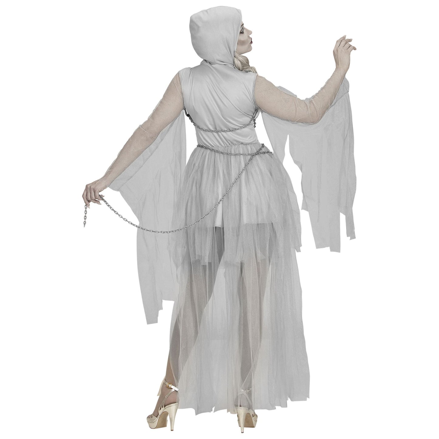 "GHOSTLY SPIRIT IN KETTEN" (Kleid mit Kapuze, Ketten) – Ansicht 3