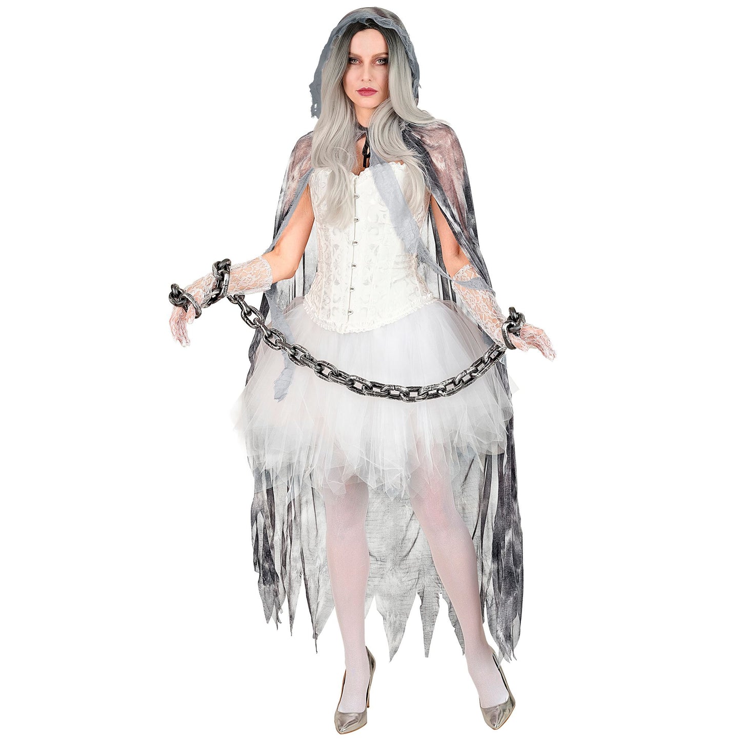 "GHOSTLY SPIRIT" (Umhang mit Kapuze) - 145 cm – Detailansicht