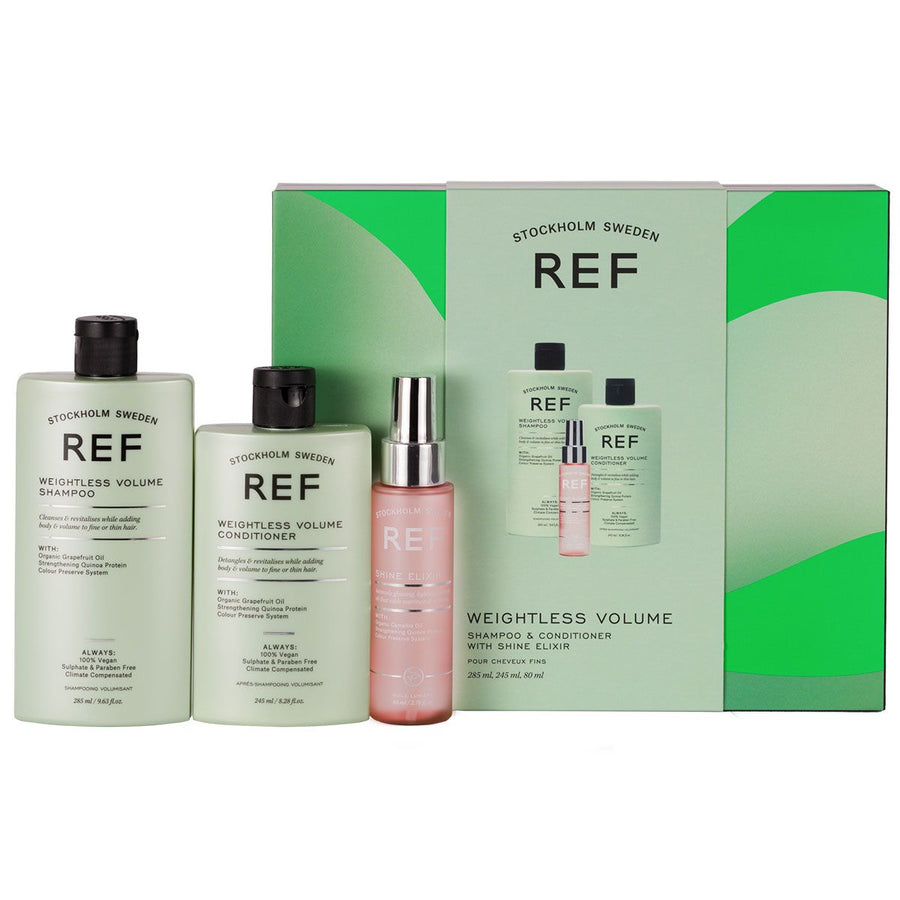 Ref Stockholm Haarpflegeset Gift Box Set Ref Stockholm: Weightless Volume, Sulfates-Free, Hair Shampoo, Texturizing & Volumiz