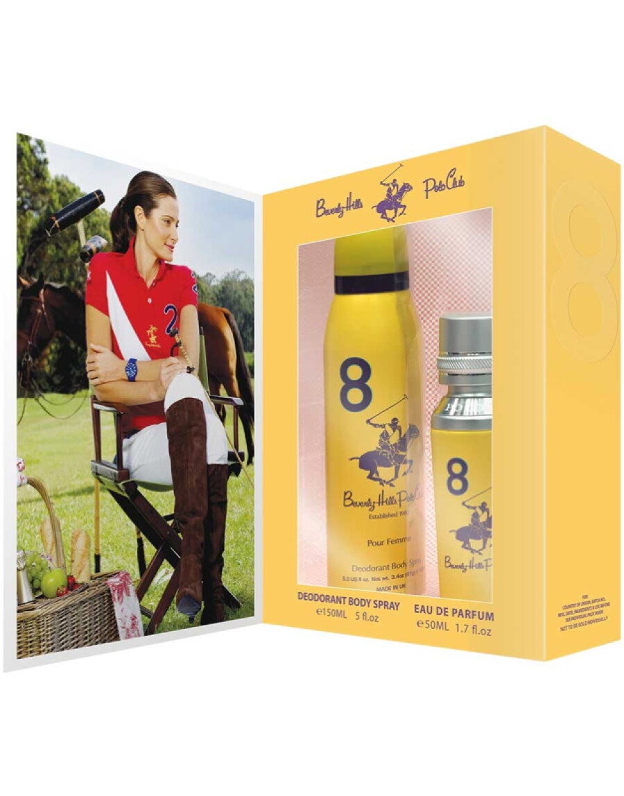 Beverly Hills Polo Club Parfümset Gift Set Beverly Hills Polo Club: 1982 - Sport 8, Eau De Parfum, For Women, 50 ml + 1982 - 