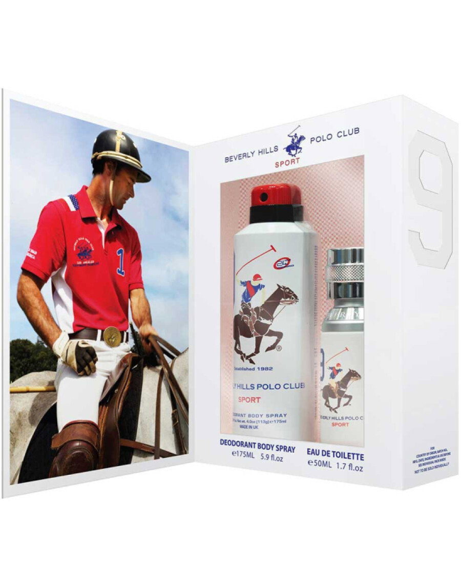 Beverly Hills Polo Club Parfümset Gift Set Beverly Hills Polo Club: 1982 - Sport 8, Eau De Toilette, For Men, 50 ml + 1982 - 