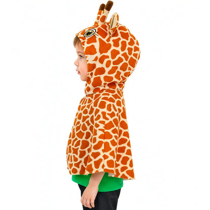 "GIRAFFE AUS PLÜSCH" (Poncho mit Kapuze) – Ansicht 3