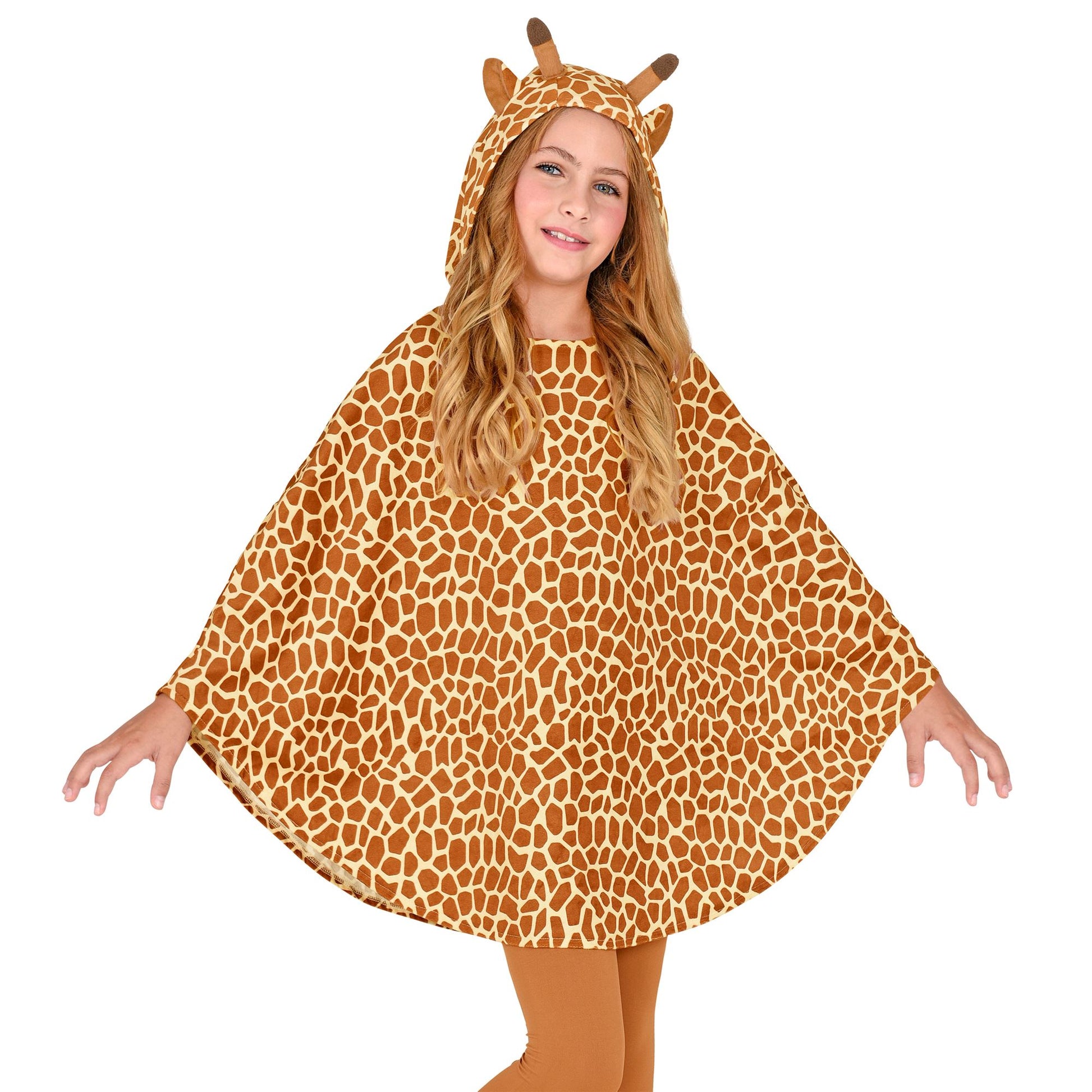 "GIRAFFE" (Poncho mit Kapuze) – Vorderansicht