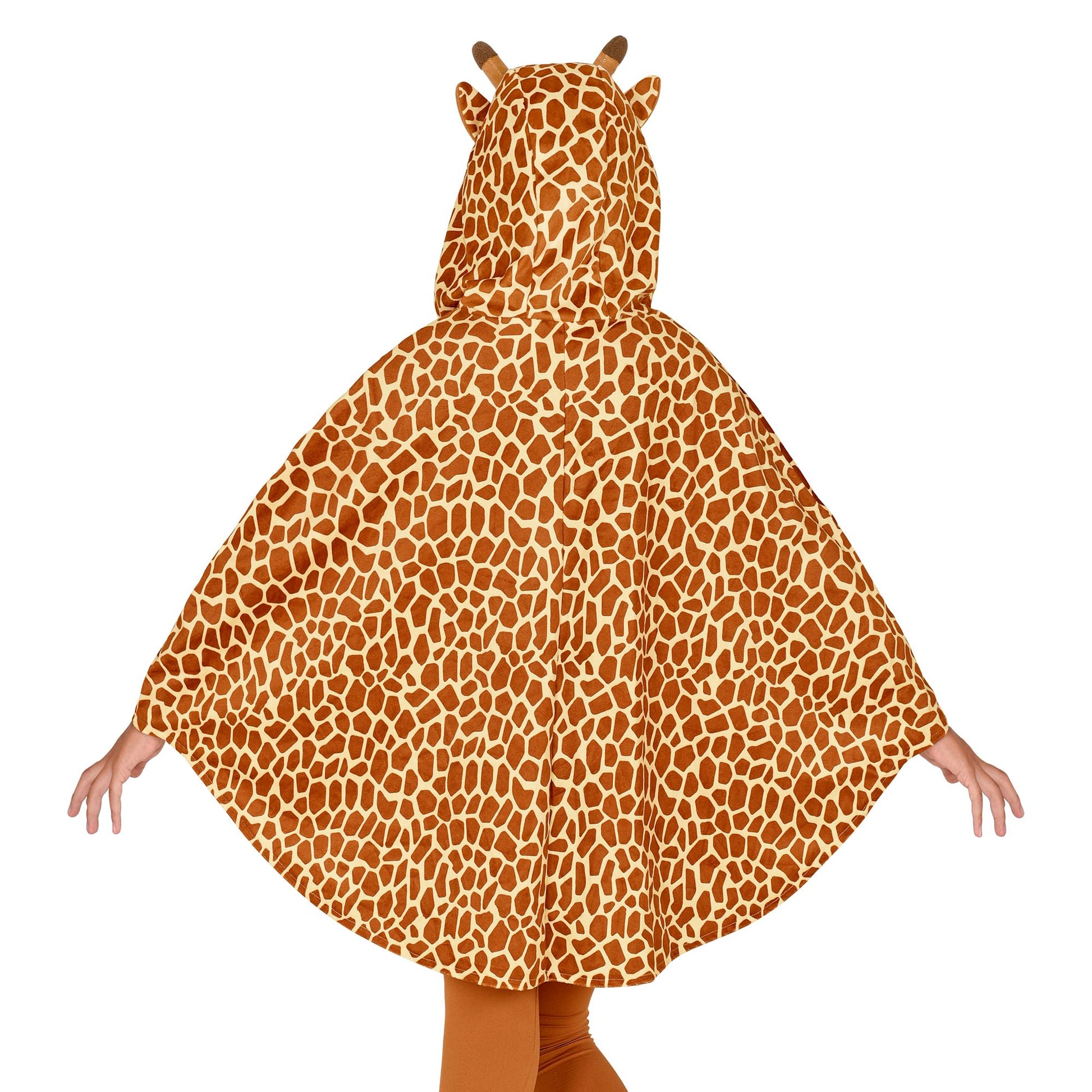 "GIRAFFE" (Poncho mit Kapuze) – Detailansicht
