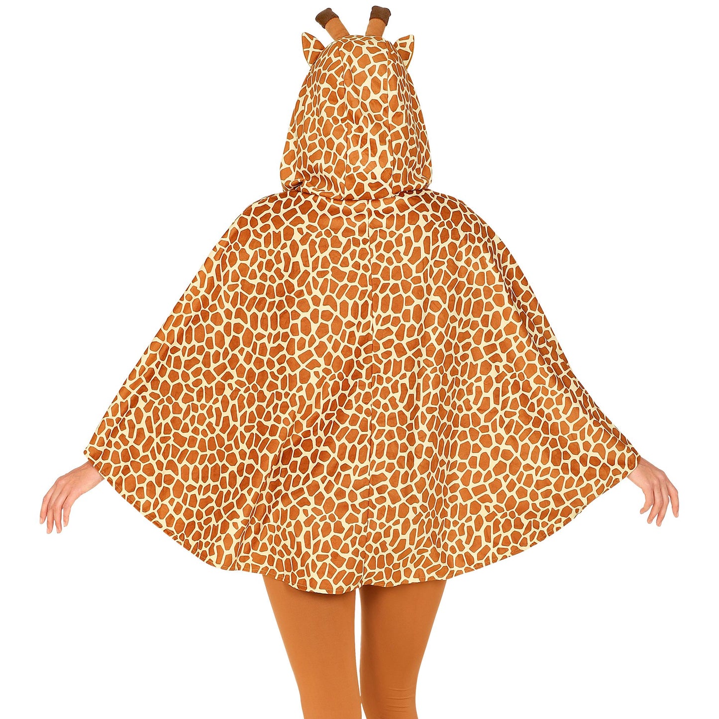 "GIRAFFE" (Poncho mit Kapuze) – Detailansicht