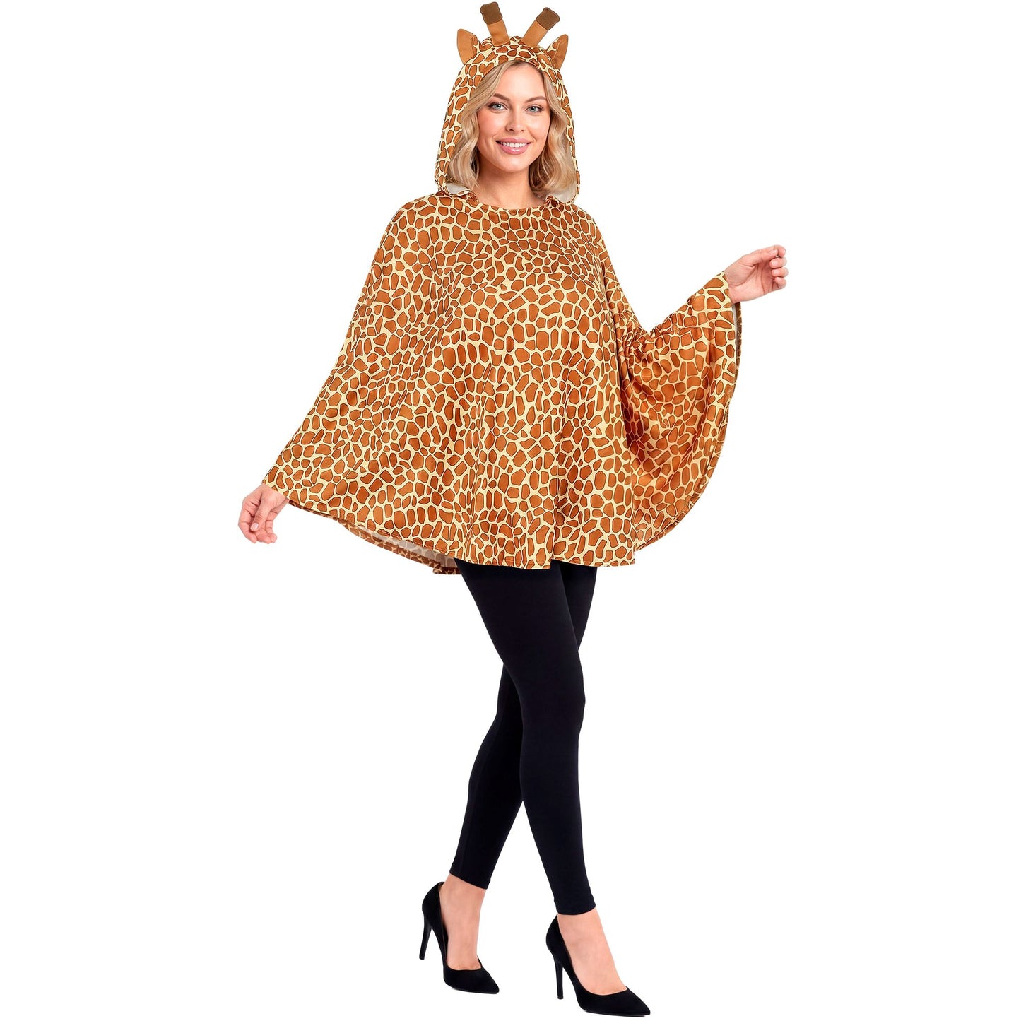 "GIRAFFE" (Poncho mit Kapuze) – Ansicht 3
