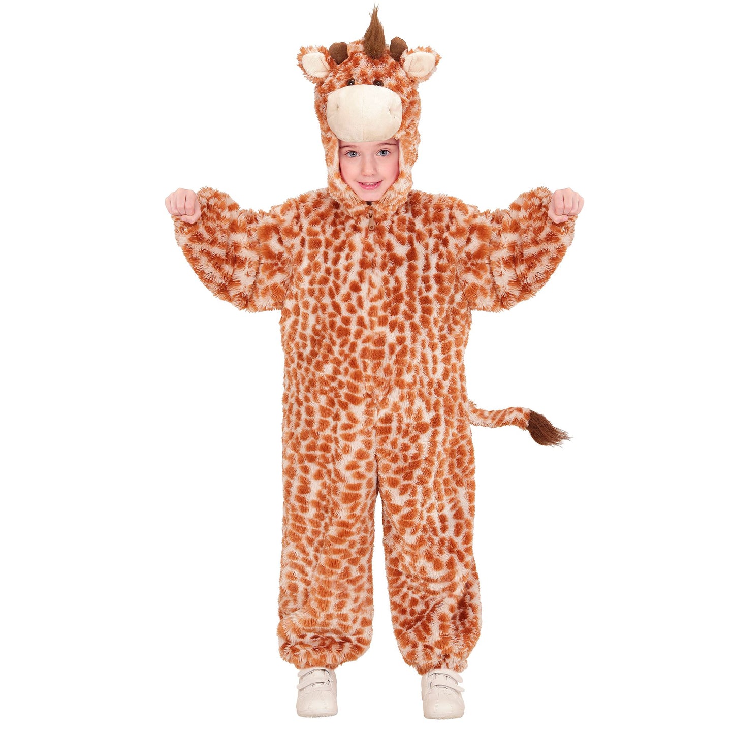 "GIRAFFE SOFT PLÜSCHKOSTÜM" (Overall mit Kapuze und Maske) – Detailansicht