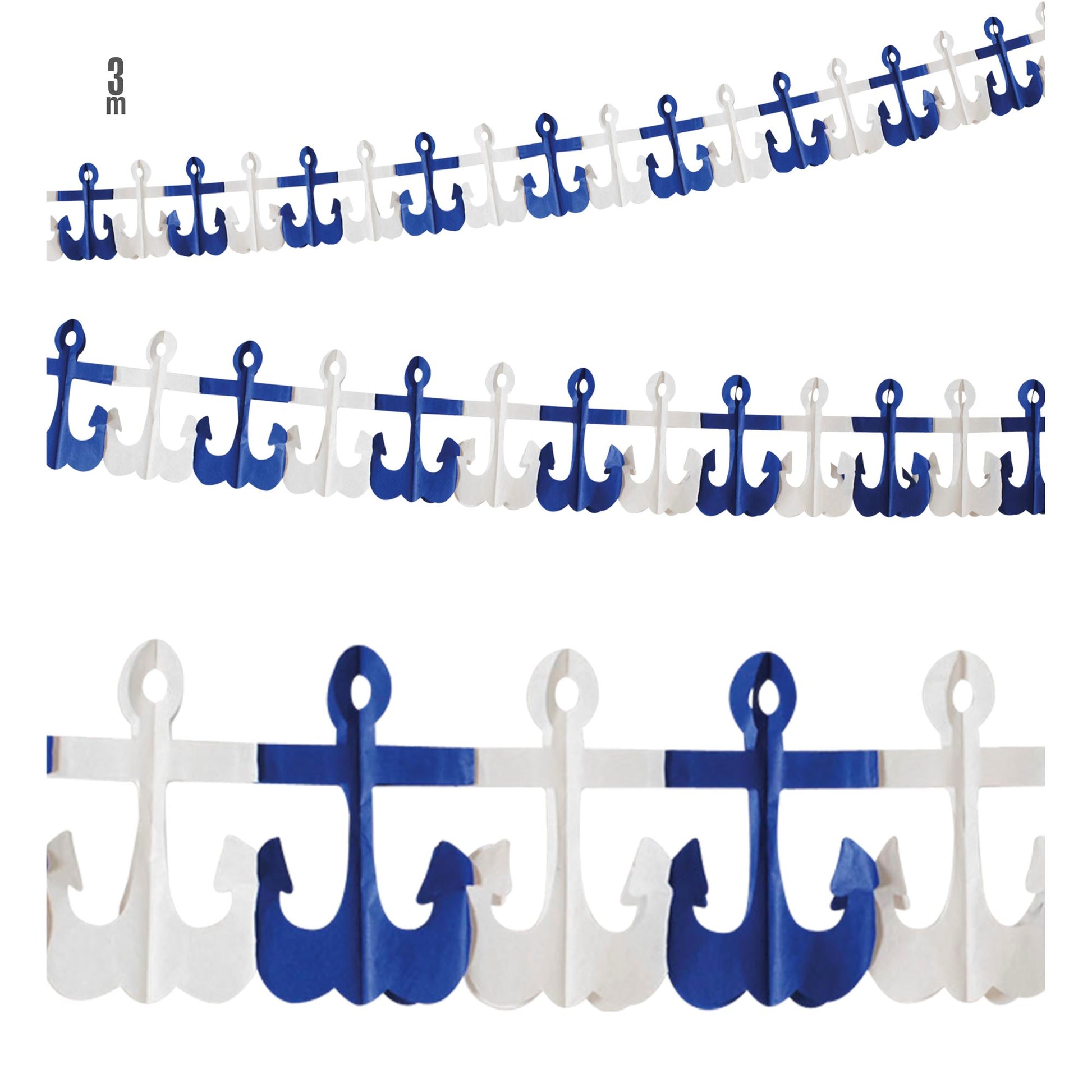 "GIRLANDE ANKER" 3 m – Vorderansicht