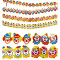 "GIRLANDE CLOWN" 3 m - sort. in 4 Modellen – Vorderansicht
