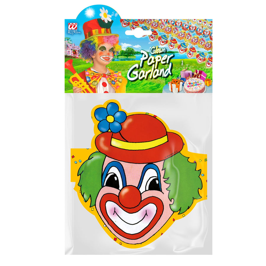 "GIRLANDE CLOWN" 3 m - sort. in 4 Modellen – Detailansicht