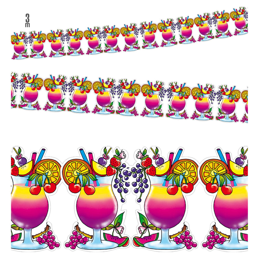 "GIRLANDE COCKTAIL" 3 m – Vorderansicht