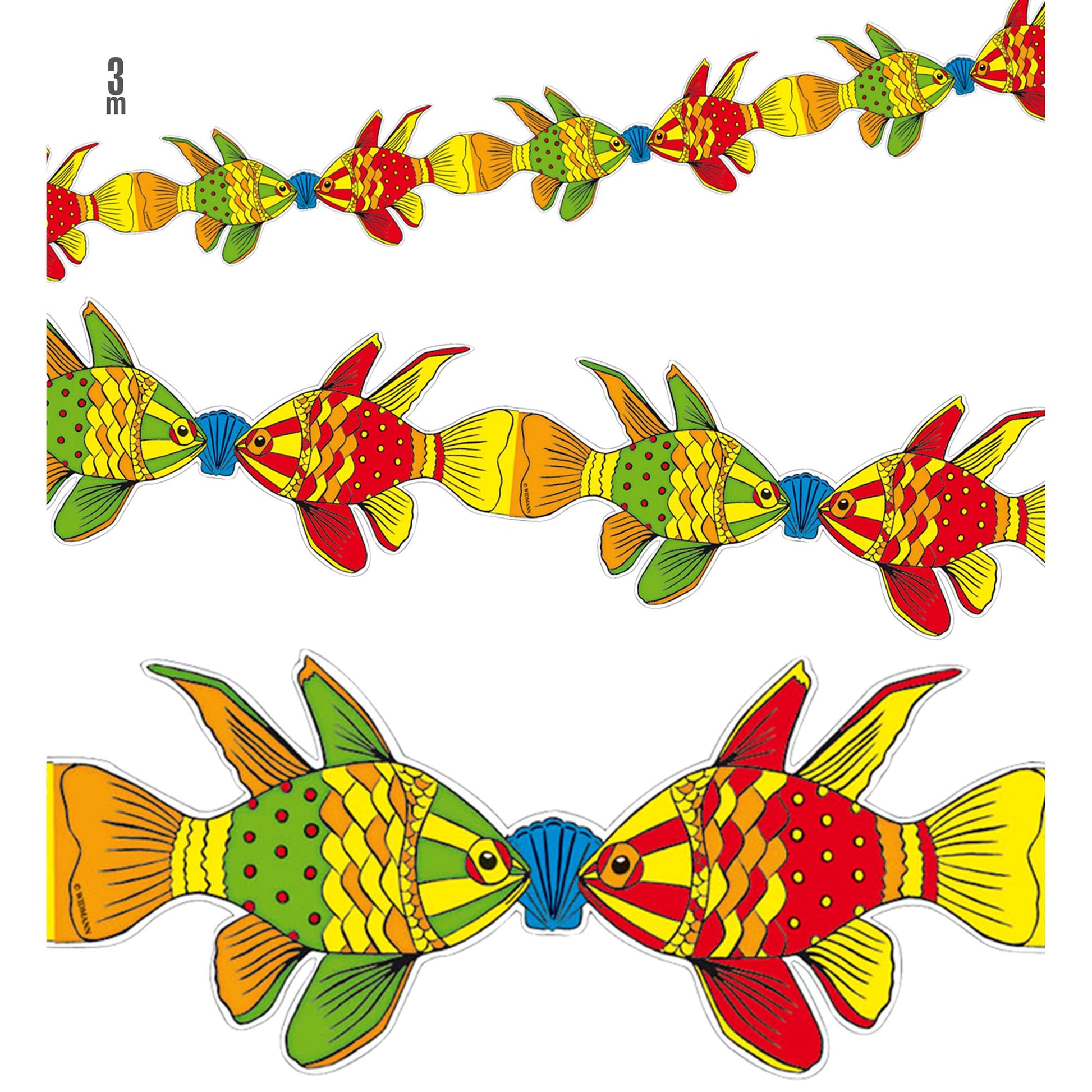 "GIRLANDE FISCH" 3 m – Vorderansicht