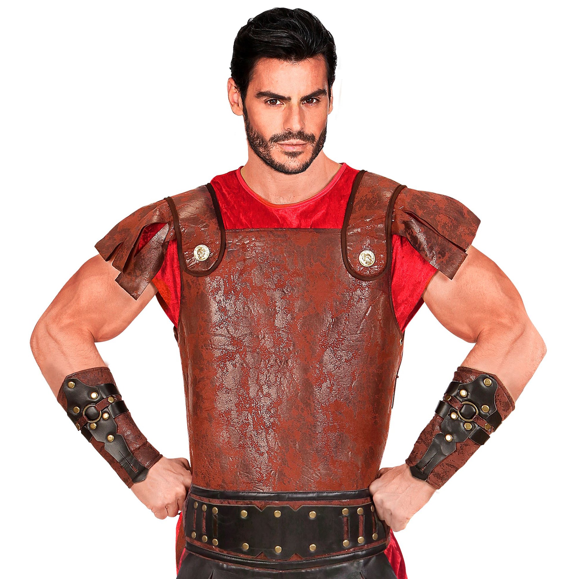 "GLADIATOREN ARMSCHONER IN LEDEROPTIK" – Detailansicht