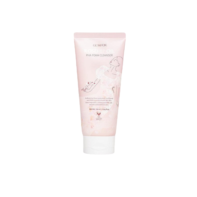Glamfox, Rosehip Oil, Reinigung und Hydratisierung, Reinigungsschaum, 120 ml