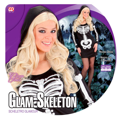 "GLAMOUR SKELETT" (Kostüm mit Kapuze) – Ansicht 3