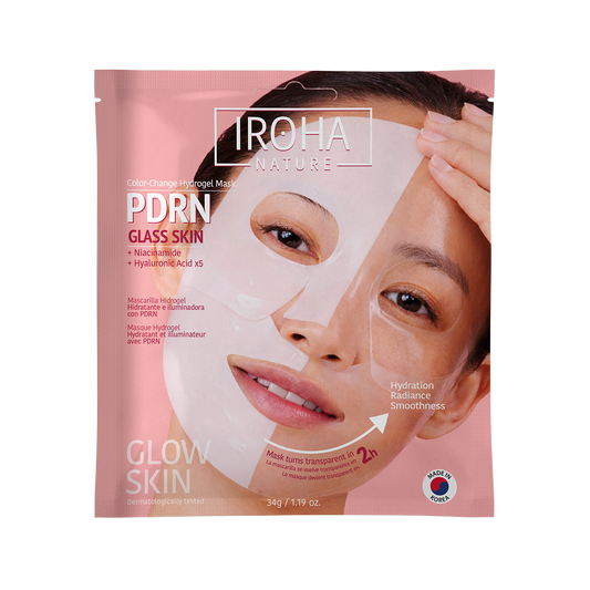 IROHA NATURE IROHA NATURE Pdrn Glass Skin Hydrogel Maske Color Change 1 Stück Kosmetik