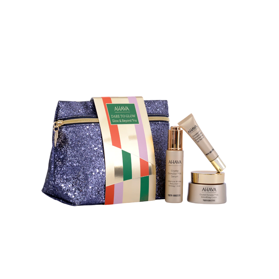 Ahava Hautpflegeset Glow & Behold Trio Set Ahava: Crystal Osmoter X6, Smoothing, Cream, For Face, 50 ml + Osmoter Concetrate,
