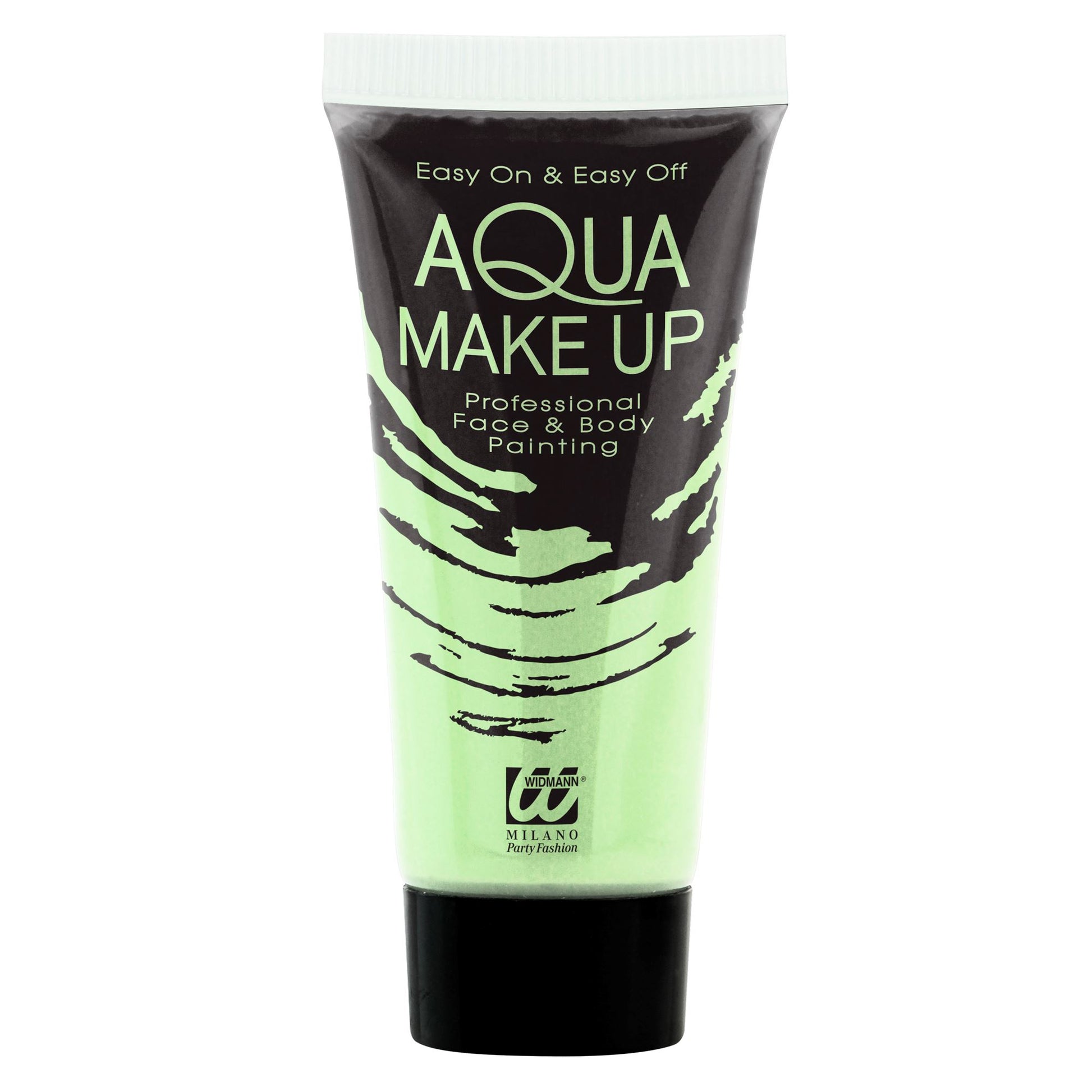 "GLOW IN THE DARK AQUA MAKE UP IN TUBE" 30 ml – Detailansicht