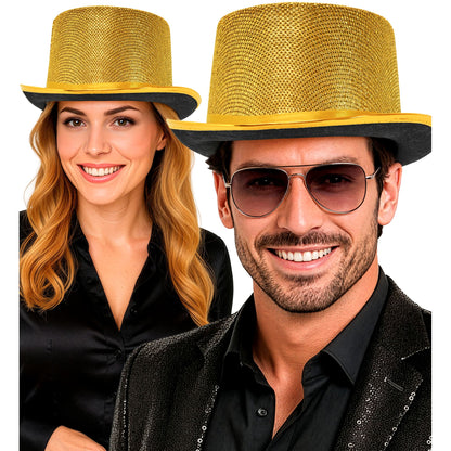 "GOLD LUREX ZYLINDERHUT" 10 cm – Ansicht 3