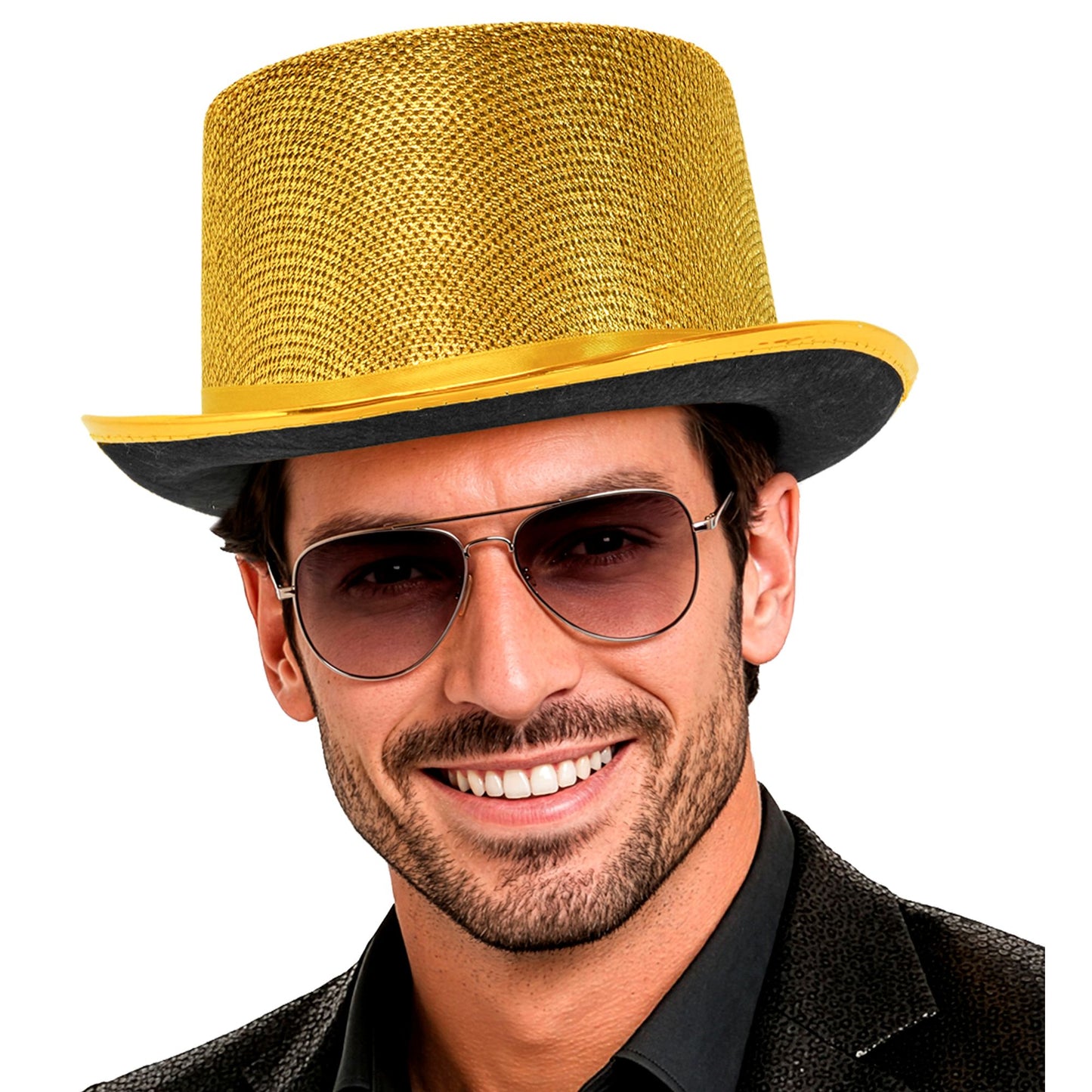 "GOLD LUREX ZYLINDERHUT" 10 cm – Ansicht 4