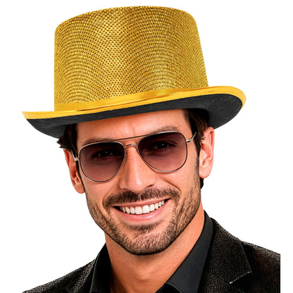 "GOLD LUREX ZYLINDERHUT" 10 cm – Ansicht 4