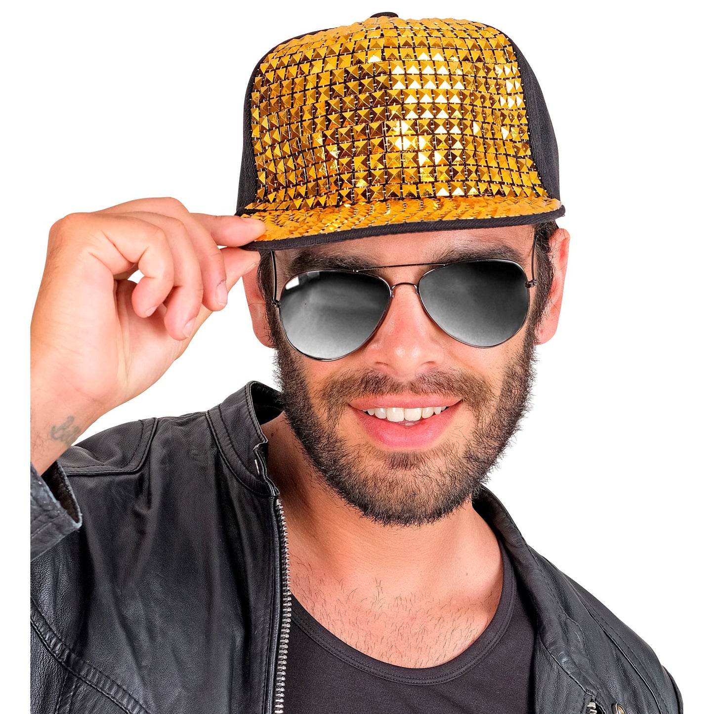 "GOLDENE BLING BLING HIP HOP BASECAP" – Ansicht 5