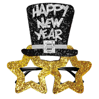 "GOLDENE BRILLE HAPPY NEW YEAR" – Vorderansicht