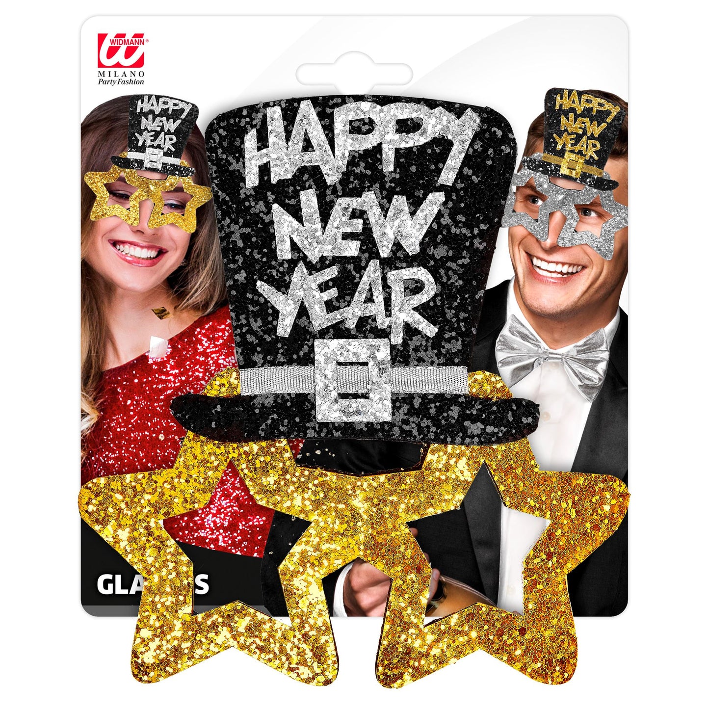 "GOLDENE BRILLE HAPPY NEW YEAR" – Detailansicht