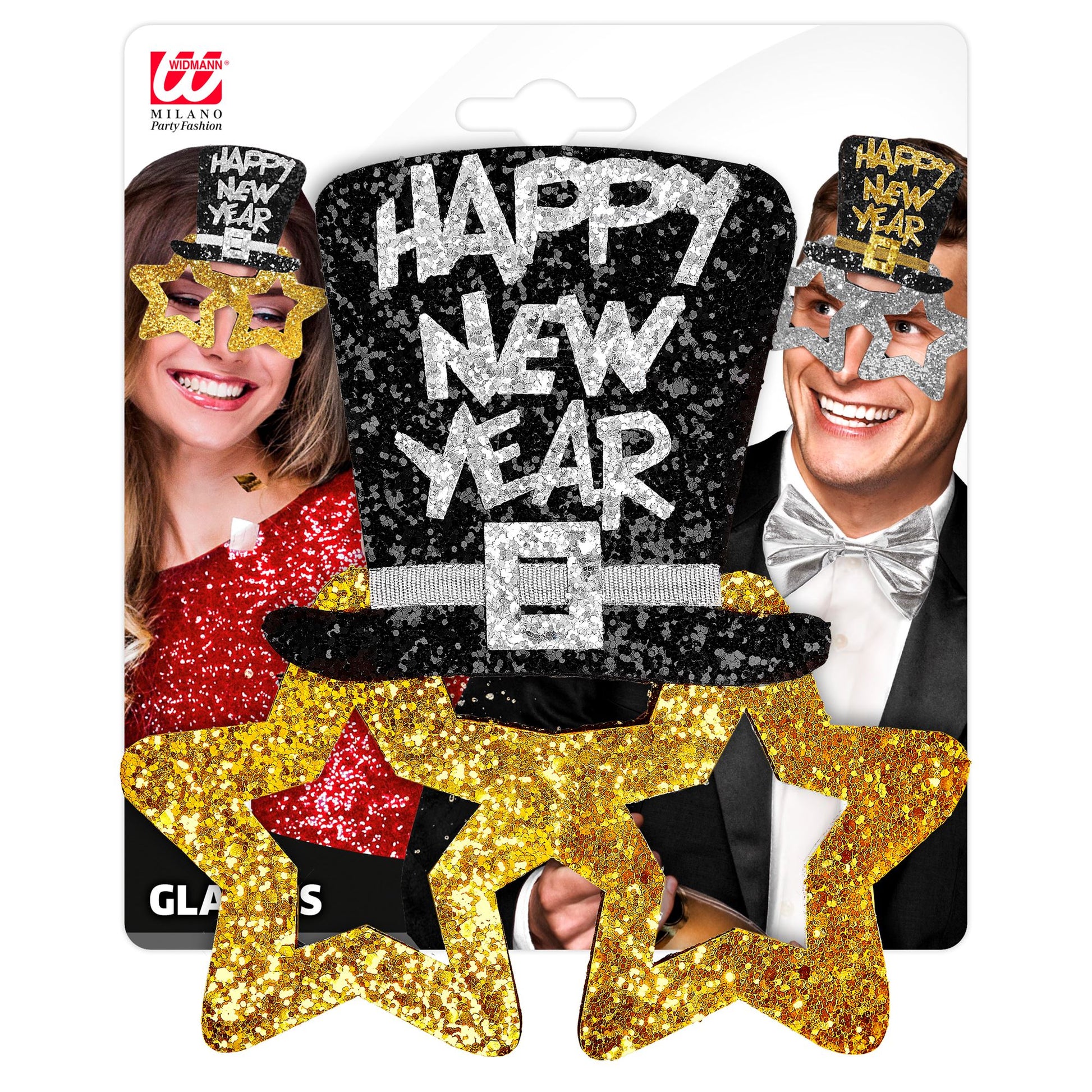 "GOLDENE BRILLE HAPPY NEW YEAR" – Detailansicht