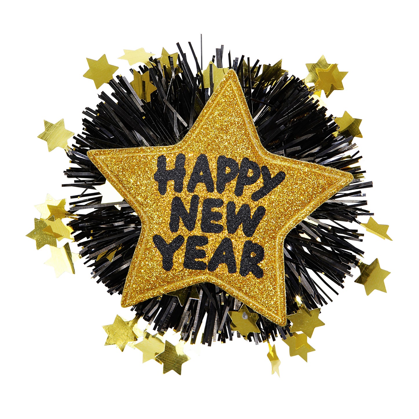 "GOLDENE BROSCHE HAPPY NEW YEAR" – Vorderansicht