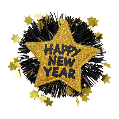 "GOLDENE BROSCHE HAPPY NEW YEAR" – Vorderansicht