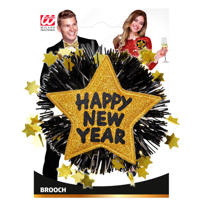 "GOLDENE BROSCHE HAPPY NEW YEAR" – Detailansicht