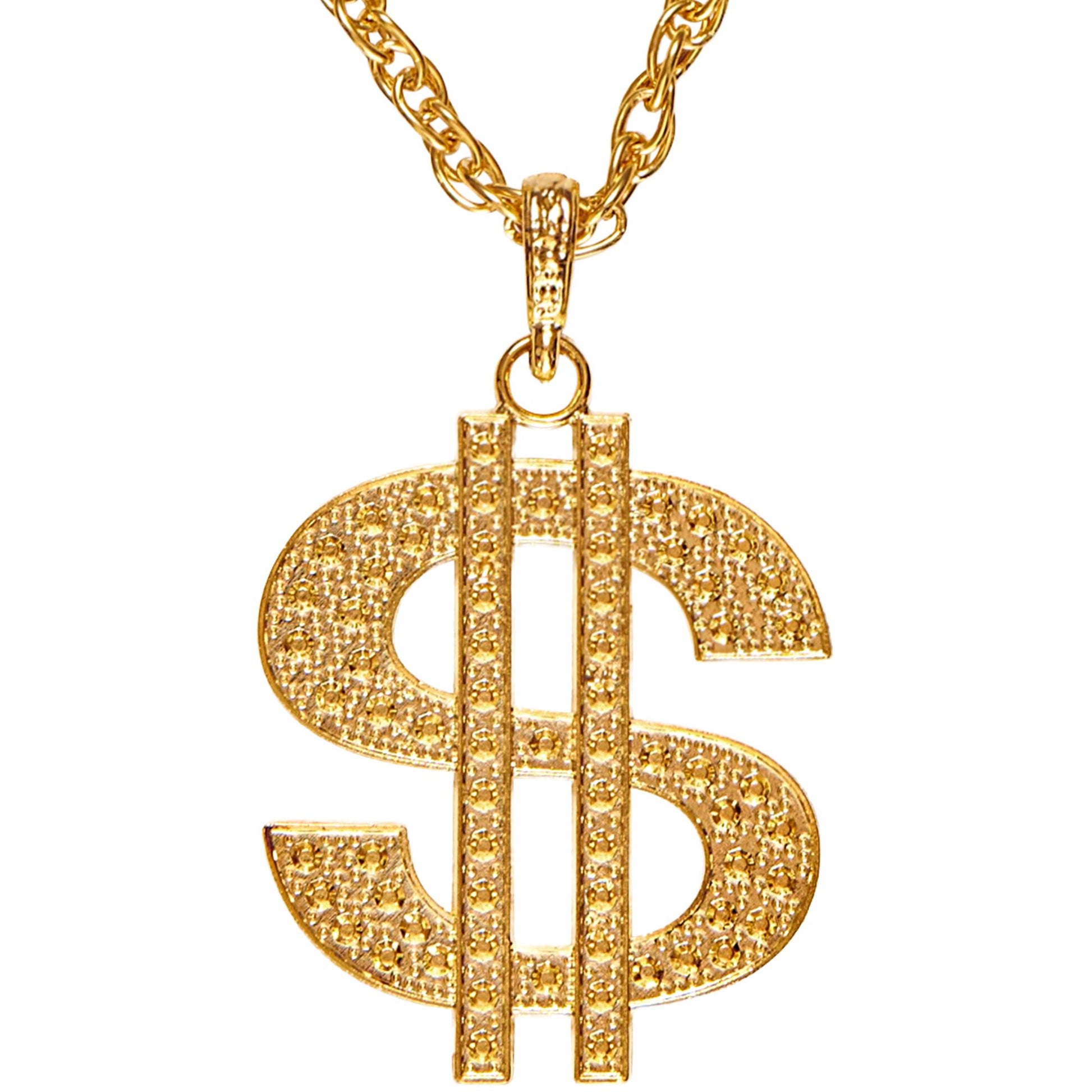 "GOLDENE DOLLER KETTE" – Vorderansicht