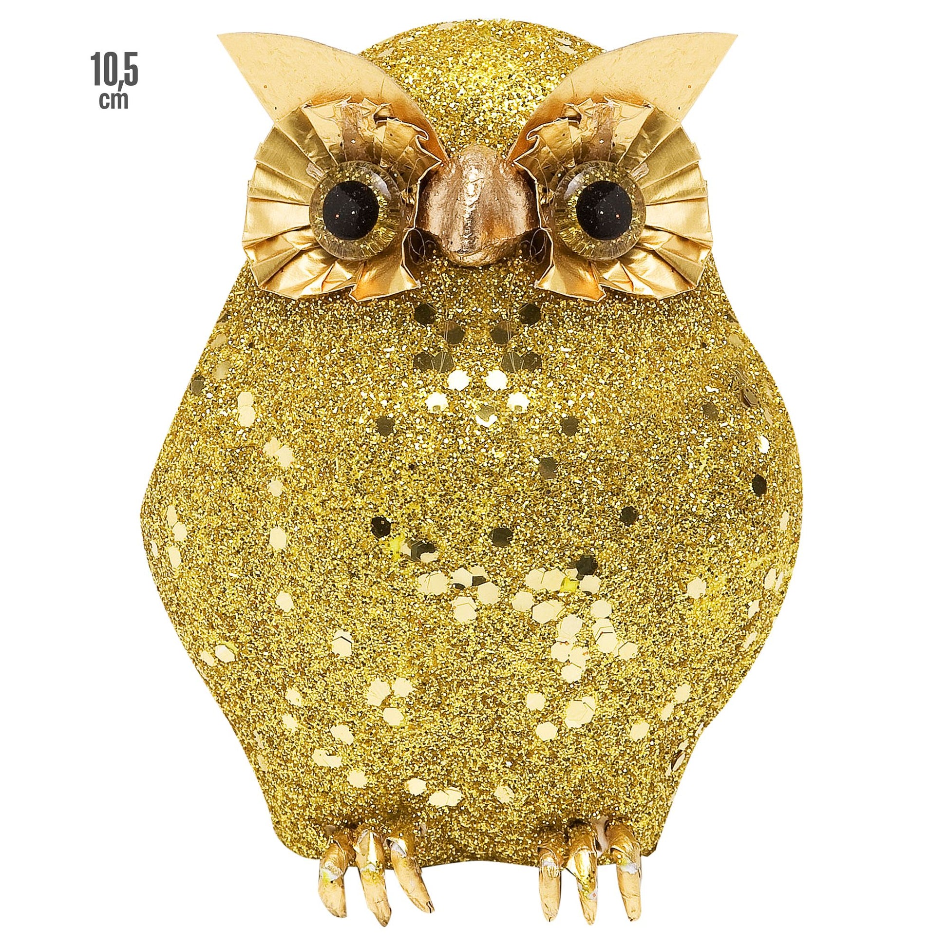 "GOLDENE EULE" 10,5 cm – Vorderansicht