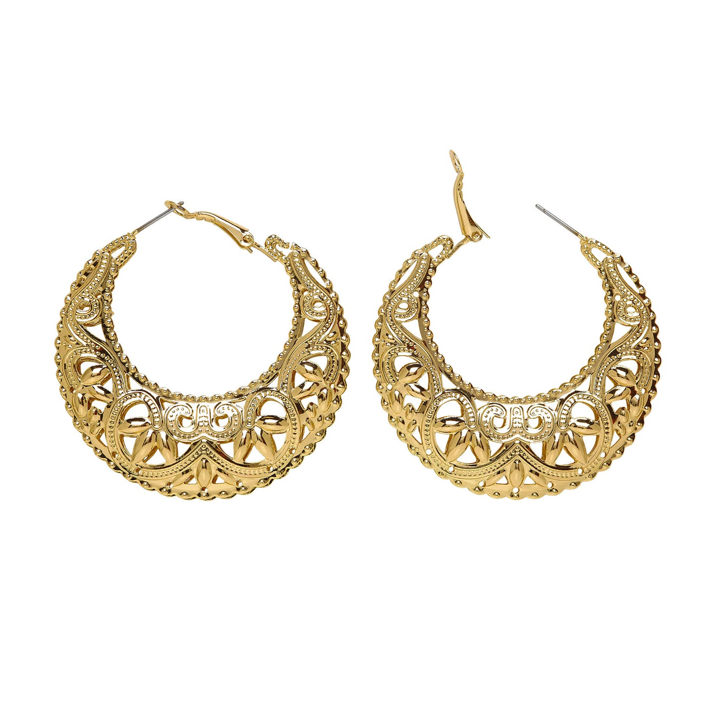 "GOLDENE GIPSY/RÖMER OHRRINGE" – Vorderansicht