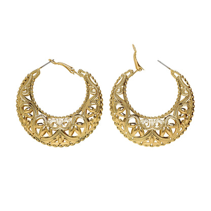 "GOLDENE GIPSY/RÖMER OHRRINGE" – Vorderansicht