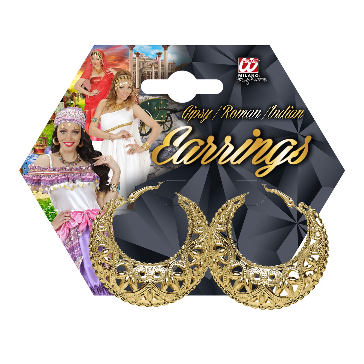 "GOLDENE GIPSY/RÖMER OHRRINGE" – Detailansicht