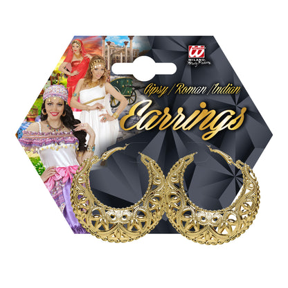 "GOLDENE GIPSY/RÖMER OHRRINGE" – Detailansicht