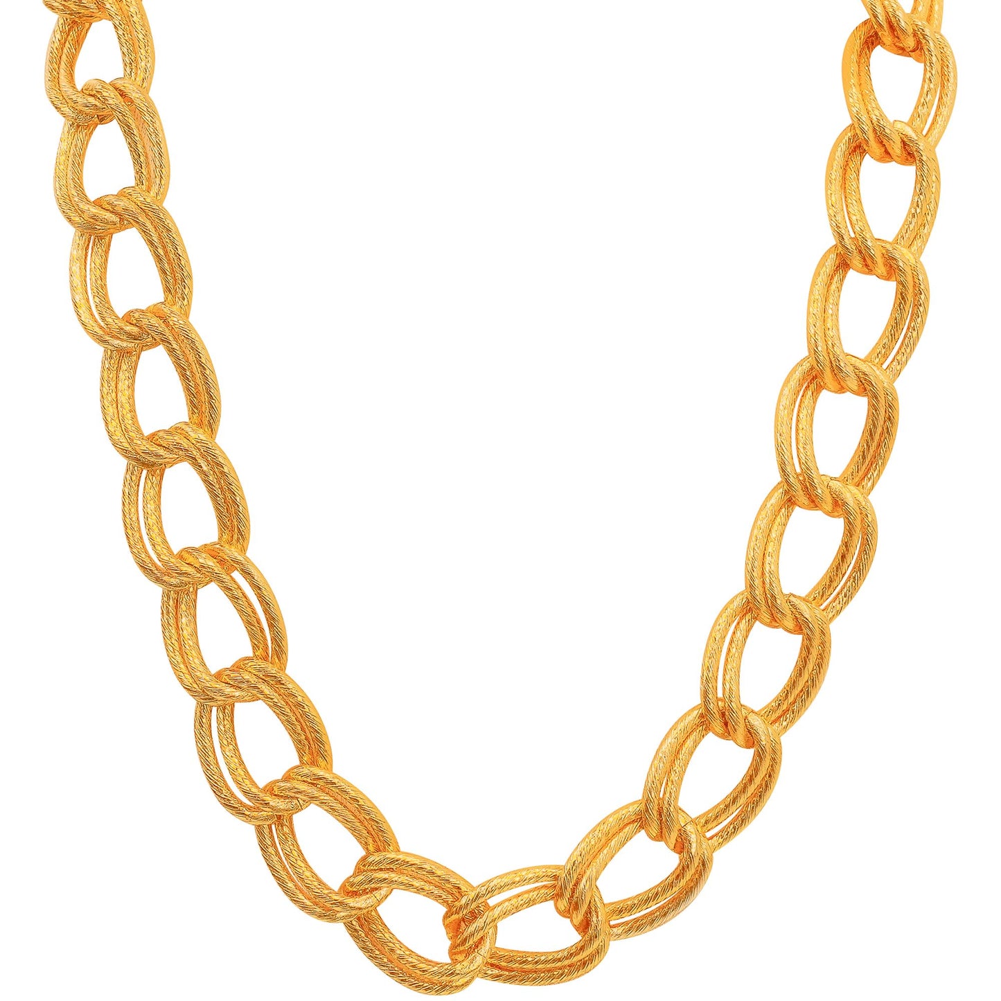 "GOLDENE HALSKETTE" 60 cm – Vorderansicht