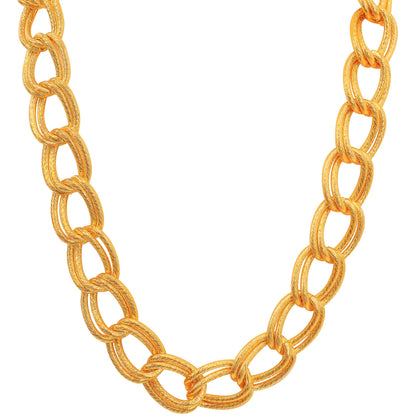 "GOLDENE HALSKETTE" 60 cm – Vorderansicht