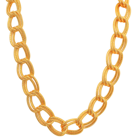 "GOLDENE HALSKETTE" 60 cm – Vorderansicht