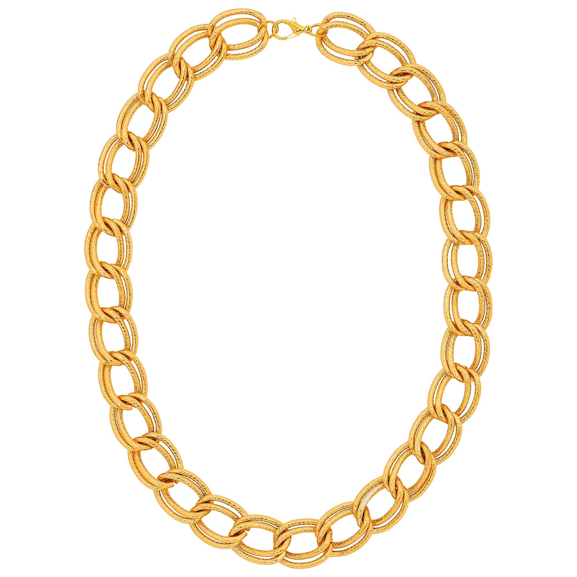 "GOLDENE HALSKETTE" 60 cm – Detailansicht