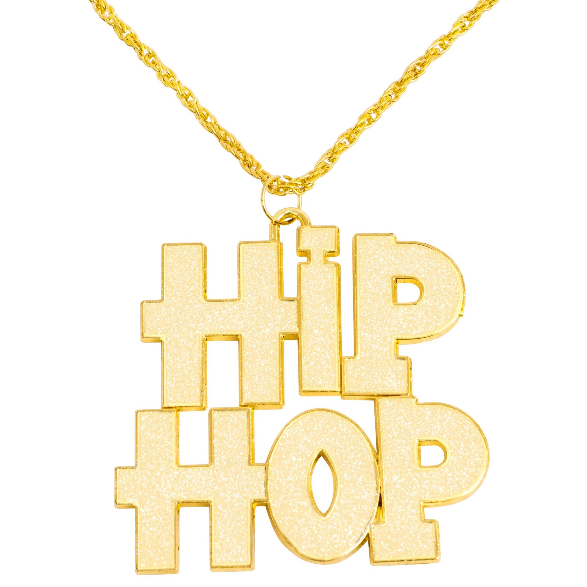 "GOLDENE HIP HOP KETTE" – Vorderansicht