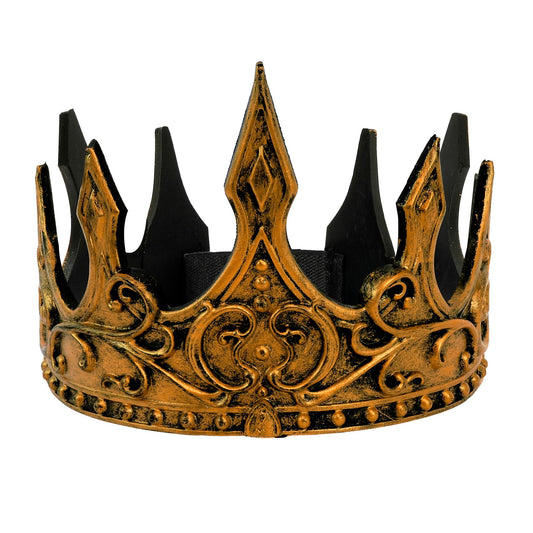 "GOLDENE HISTORISCHE KRONE AUS LATEX" – Vorderansicht