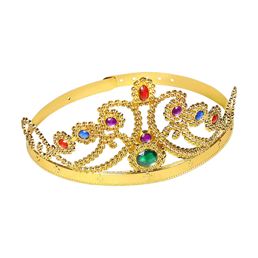 "GOLDENE KÖNIGINNENKRONE MIT EDELSTEINEN" – Vorderansicht