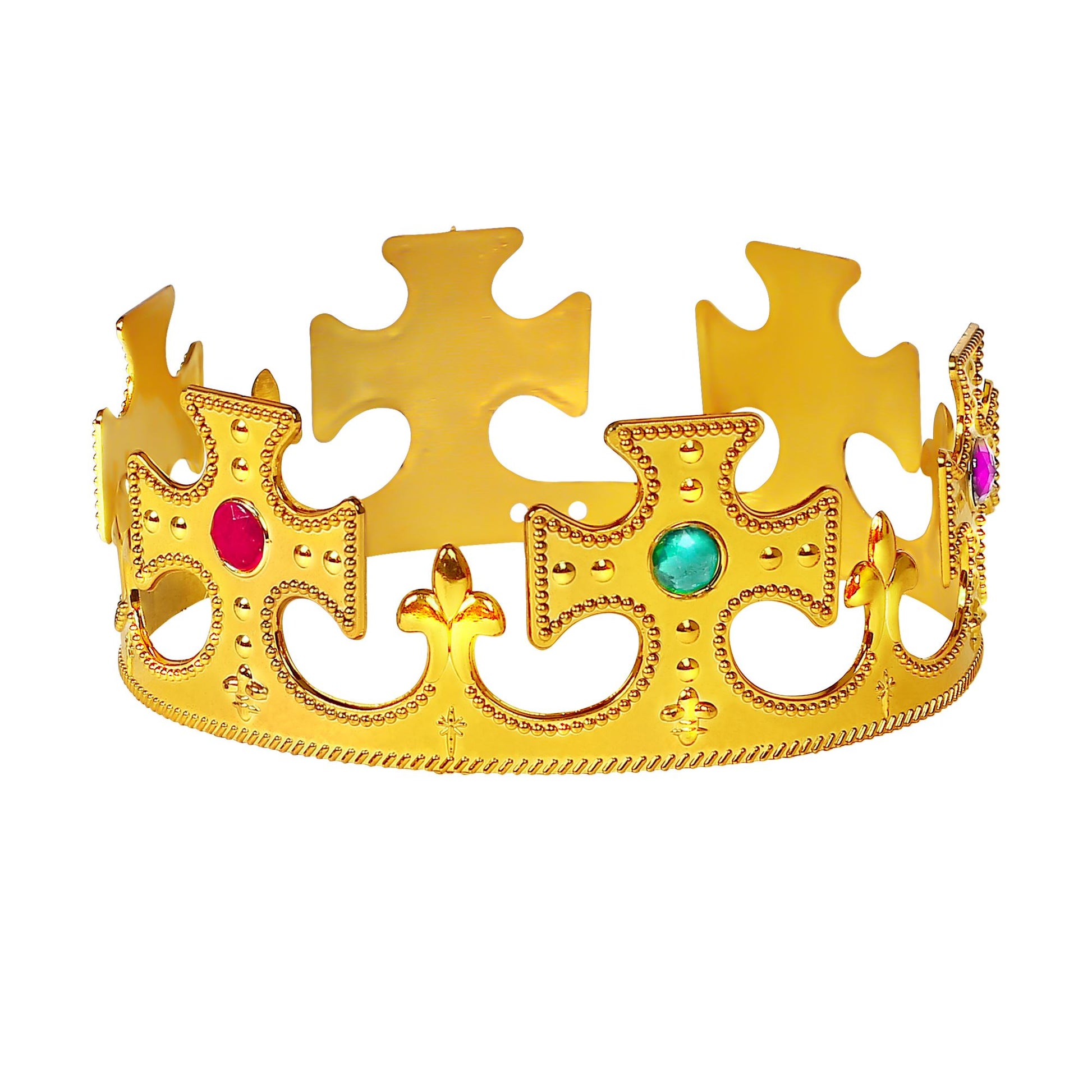 "GOLDENE KÖNIGSKRONE MIT EDELSTEINEN" – Vorderansicht
