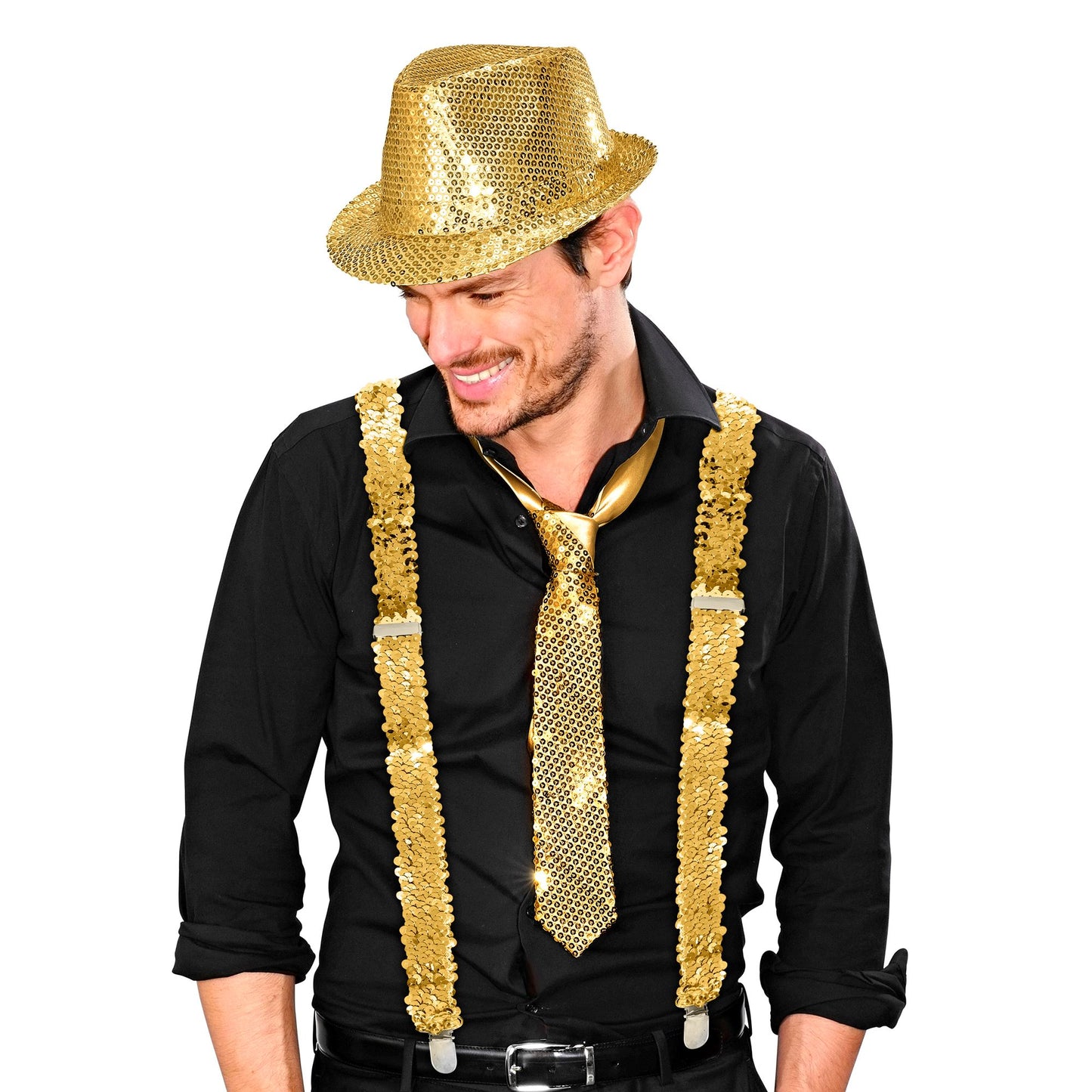 "GOLDENE PAILLETTENHOSENTRÄGER" – Ansicht 4