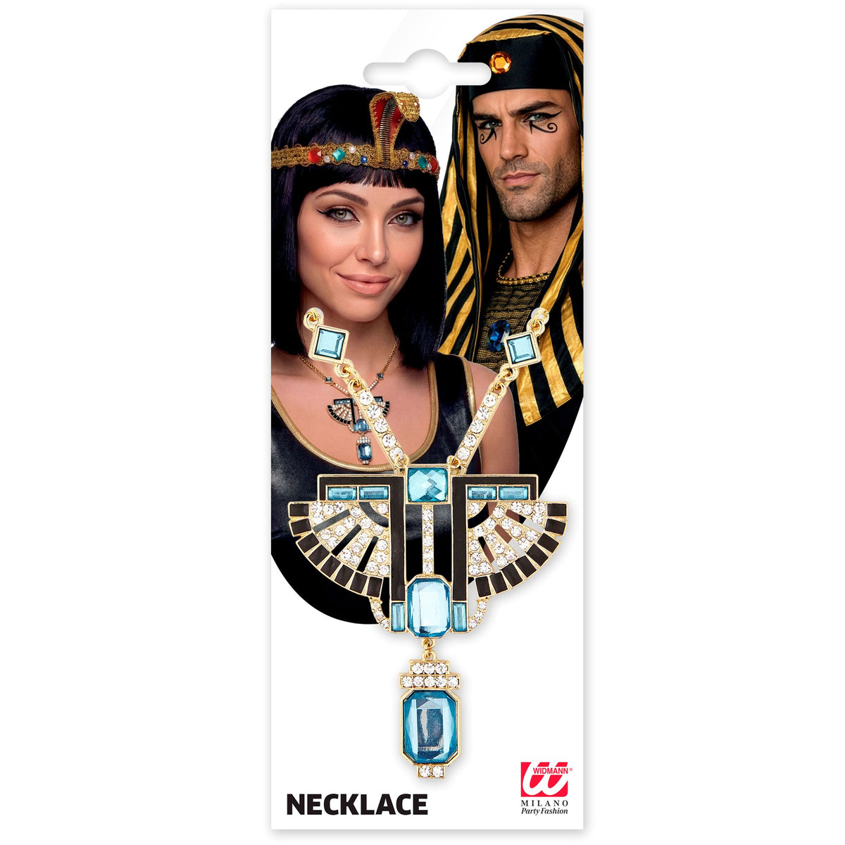 "GOLDENE PHARAOH-KETTE MIT STRASS & TOPAS-STEINEN" – Ansicht 3