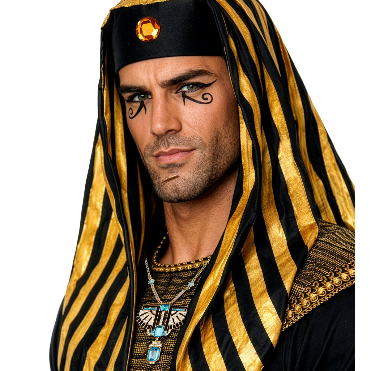 "GOLDENE PHARAOH-KETTE MIT STRASS & TOPAS-STEINEN" – Ansicht 7